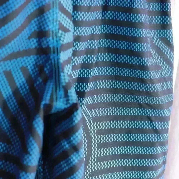 Speedo Swim Trunks Board Shorts M Liner 2 Pockets Blue & Teal Excellent Shape - Picture 9 of 14